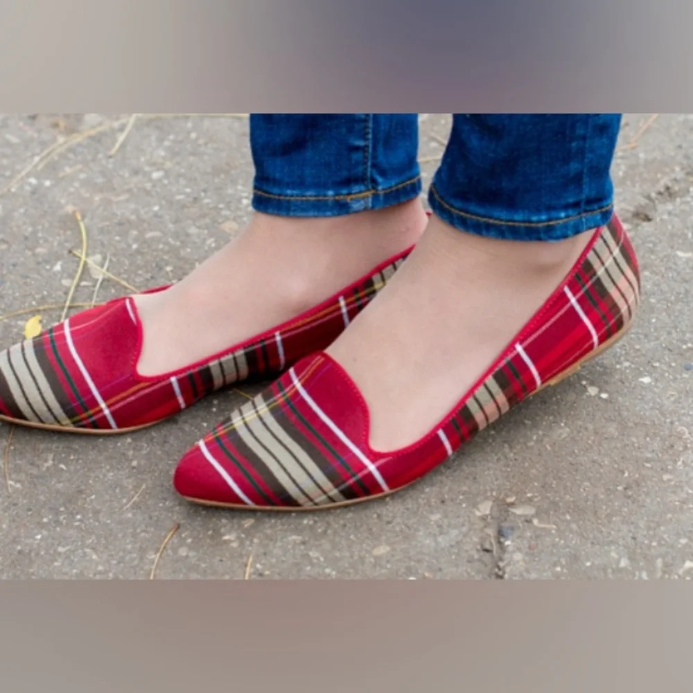 Joie FINAL New Daydreaming Plaid Flat Shoe 40 - Picture 3 of 12